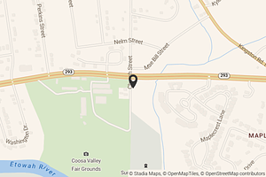 Map with location marker