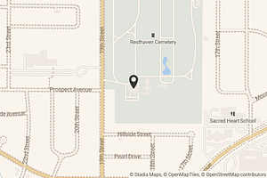 Map with location marker