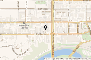 Map with location marker