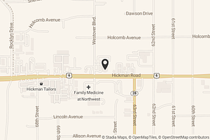 Map with location marker