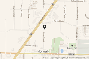 Map with location marker