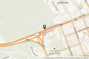 Map with location marker