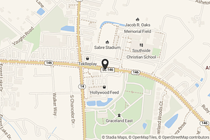 Map with location marker