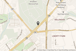 Map with location marker