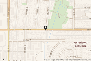 Map with location marker