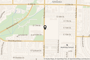 Map with location marker