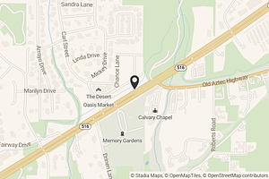 Map with location marker