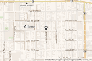 Map with location marker