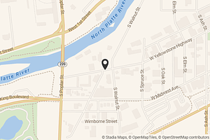 Map with location marker