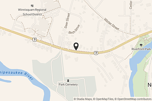 Map with location marker