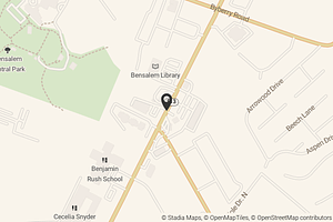 Map with location marker