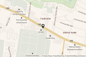 Map with location marker