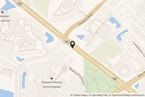 Map with location marker