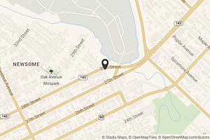 Map with location marker