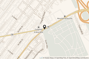 Map with location marker