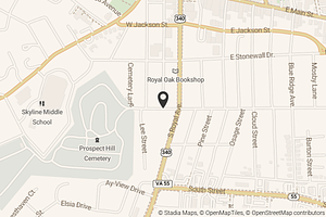 Map with location marker