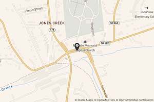 Map with location marker