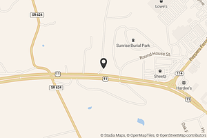 Map with location marker