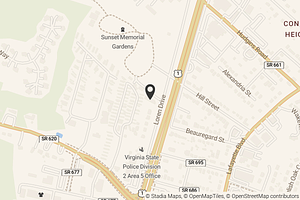 Map with location marker