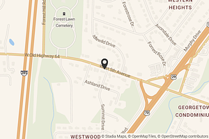 Map with location marker