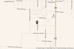 Map with location marker