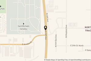 Map with location marker