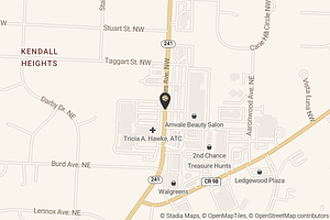 Map with location marker