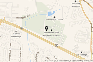 Map with location marker