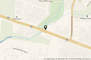 Map with location marker