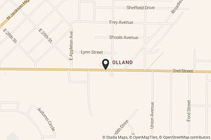 Map with location marker