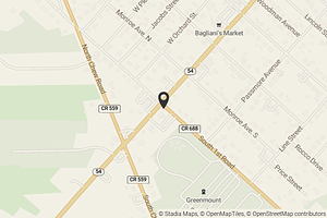 Map with location marker