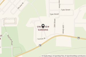 Map with location marker