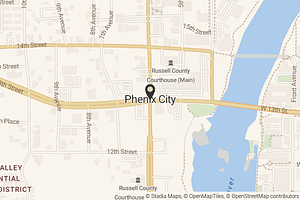 Map with location marker