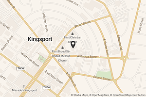 Map with location marker