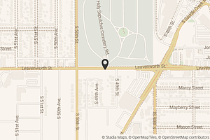 Map with location marker