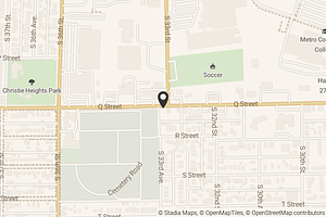 Map with location marker