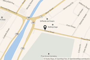 Map with location marker