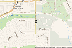 Map with location marker