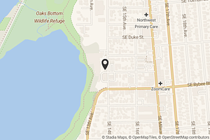 Map with location marker