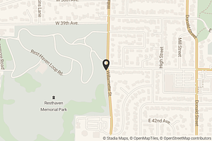 Map with location marker