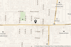 Map with location marker