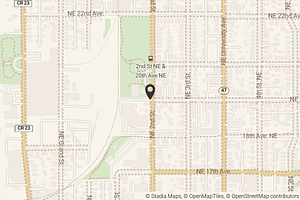 Map with location marker