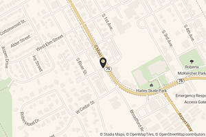 Map with location marker