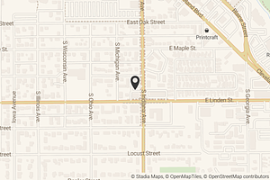 Map with location marker