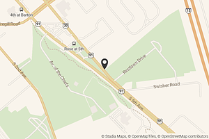 Map with location marker