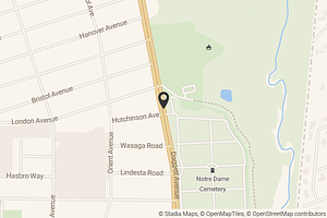 Map with location marker