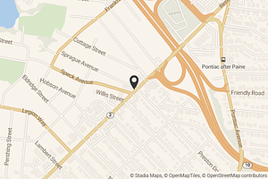 Map with location marker