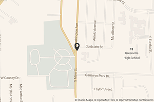 Map with location marker