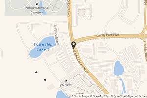 Map with location marker