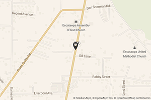 Map with location marker